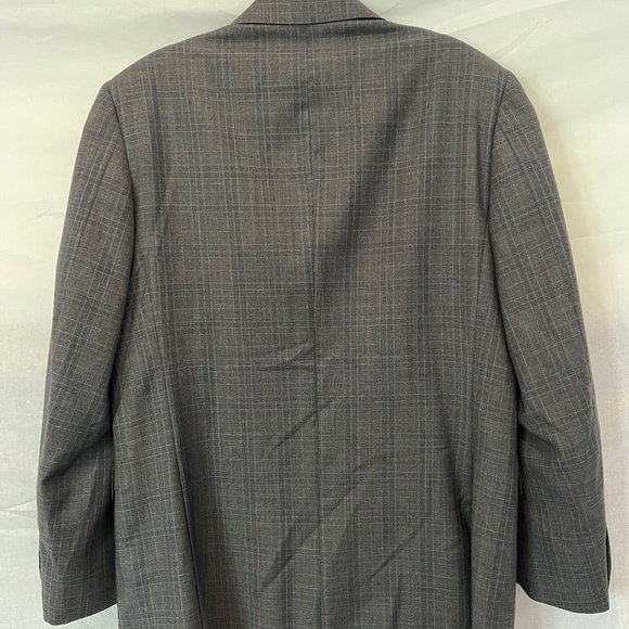 Canali - 100% Wool Two Button Blazer In Grey & Blue Size US38R/EU48R - 80% OFF! - Picture 2 of 9
